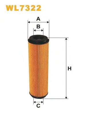 WIX FILTERS wl7322 -  Фильтр масляный двигателя